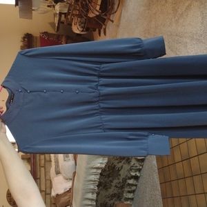 Women's dusty blue dress beautiful size LG, EU 40/42